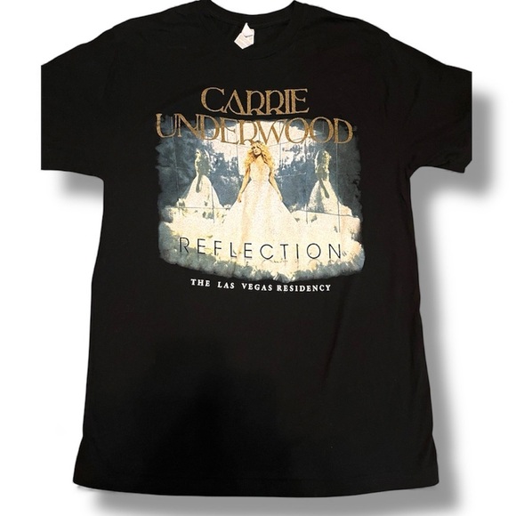 Live And Tell Tops - Carrie Underwood Black Graphic Tee